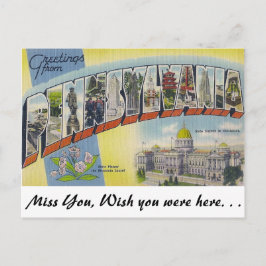 Grüße aus Pennsylvania Postkarte