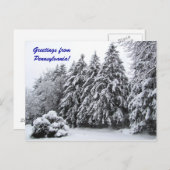 Grüße aus Pennsylvania! Postkarte (Vorne/Hinten)