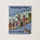 Grüße aus Pennsylvania Puzzle (Vertikal)