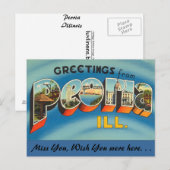 Grüße aus Peoria Postkarte (Vorne/Hinten)