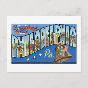 Grüße aus Philadelphia, PA Postkarte