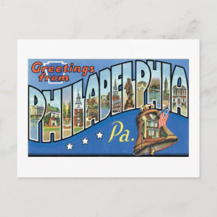 Grüße aus Philadelphia, PA Postkarte