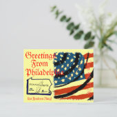 Grüße aus Philadelphia Postkarte (Stehend Vorderseite)