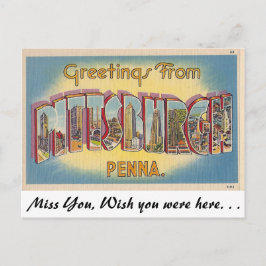 Grüße aus Pittsburgh, Pennsylvania Postkarte