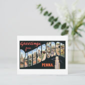 Grüße aus Pittsburgh Postkarte (Stehend Vorderseite)