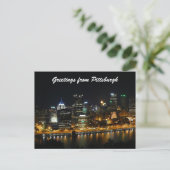 Grüße aus Pittsburgh Postkarte (Stehend Vorderseite)