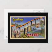 Grüße aus Portland Maine Postkarte (Vorne/Hinten)
