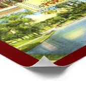 Grüße aus Portland, Maine Vintag Postcard Poster (Ecke)