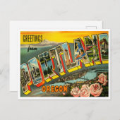 Grüße aus Portland, Oregon Postkarte (Vorne/Hinten)