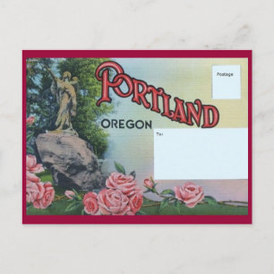 Grüße aus Portland, Oregon Vintag Postkarte