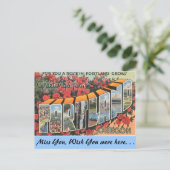 Grüße aus Portland Postkarte (Stehend Vorderseite)
