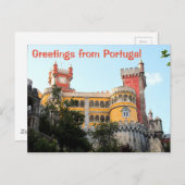 Grüße aus Portugal, Pena Palace, Sintra Postkarte (Vorne/Hinten)