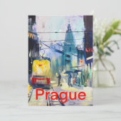 Grüße aus Prag Feiertagskarte (Stehend Vorderseite)