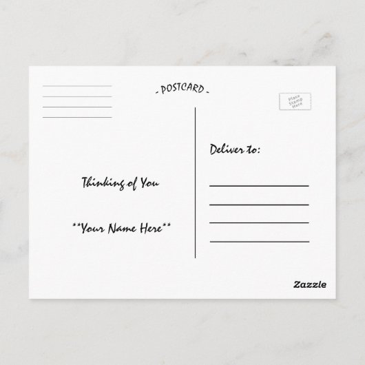 Grüße aus Prag! Postkarte (Rückseite)