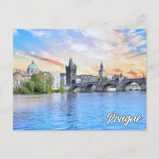 Grüße aus Prag, Tschechien Postkarte (Vorderseite)