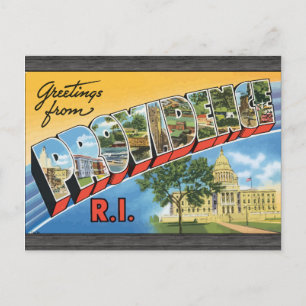 Grüße aus Providence R.I., Vintage Postkarte