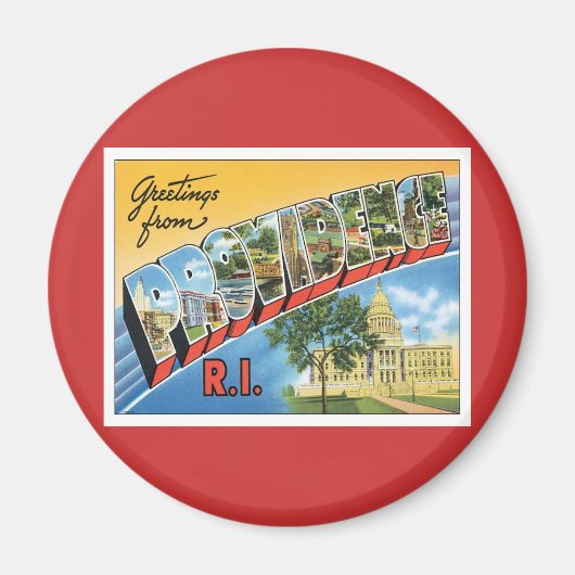 Grüße aus Providence,Rhode Island Magnet (Vorne)