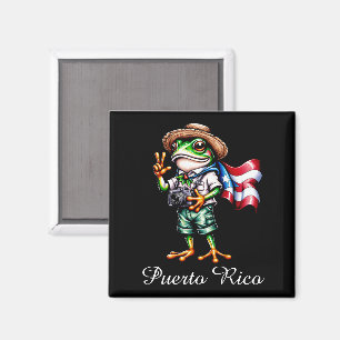Grüße aus Puerto Rico Coqui-Frosch Boricua  Magnet