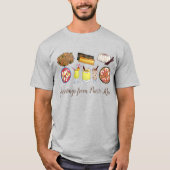 Grüße aus Puerto Rico Karibik Island Foods T-Shirt (Vorderseite)