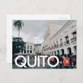 Grüße aus Quito, Ecuador Postkarte (Vorne/Hinten)
