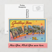 Grüße aus Reading Postkarte (Vorne/Hinten)