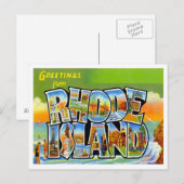 Grüße aus Rhode Island Postkarte (Vorne/Hinten)