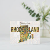 Grüße aus Rhode Island Postkarte (Stehend Vorderseite)