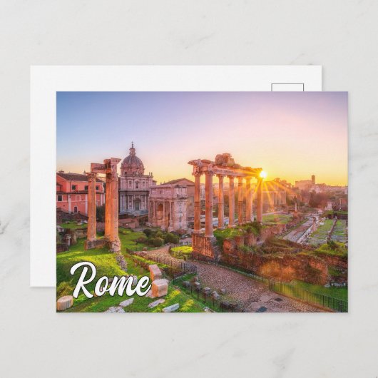 Grüße aus Rom, Italien Postkarte (Vorne/Hinten)