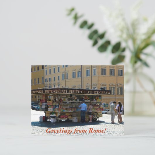 Grüße aus Rom Postkarte (Stehend Vorderseite)