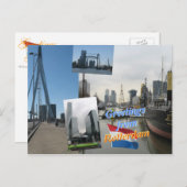 Grüße aus Rotterdam Postkarte (Vorne/Hinten)