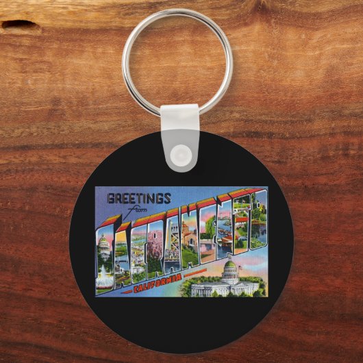 Grüße aus Sacramento Schlüsselanhänger (Vorderseite)