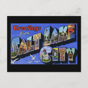 Grüße aus Salt Lake City Utah Postkarte