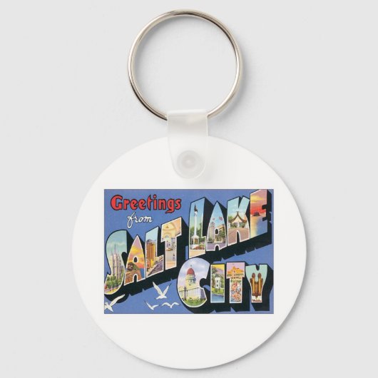 Grüße aus Salt Lake City Utah Schlüsselanhänger (Vorderseite)