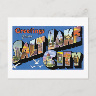 Grüße aus Salt Lake City! Vintag & Retro! Postkarte