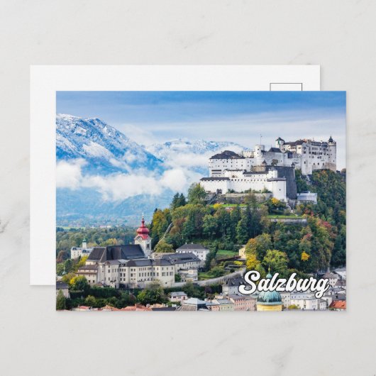 Grüße aus Salzburg, Österreich Postkarte (Vorne/Hinten)