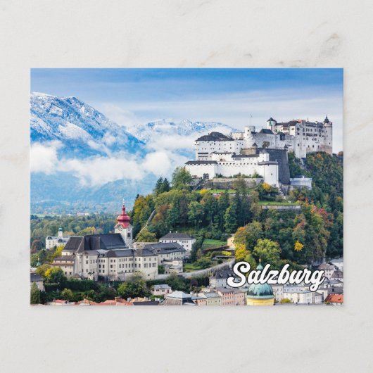 Grüße aus Salzburg, Österreich Postkarte (Vorderseite)