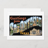 Grüße aus San Antonio, Texas! Postkarte (Vorne/Hinten)