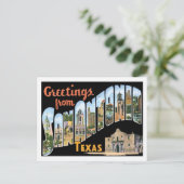 Grüße aus San Antonio Texas US City Postkarte (Stehend Vorderseite)
