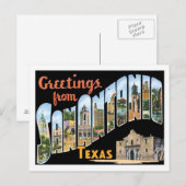 Grüße aus San Antonio Texas US City Postkarte (Vorne/Hinten)