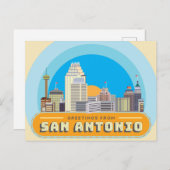 Grüße aus San Antonio Texas USA Postkarte (Vorne/Hinten)
