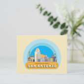 Grüße aus San Antonio Texas USA Postkarte (Stehend Vorderseite)
