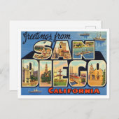 Grüße aus San Diego, Kalifornien Postkarte (Vorne/Hinten)