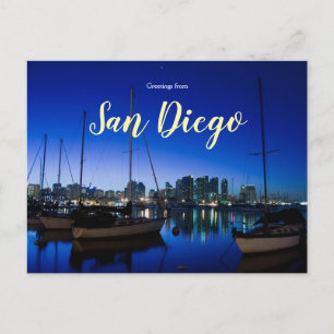 Grüße aus San Diego Postcard Bay Kalifornien Postkarte
