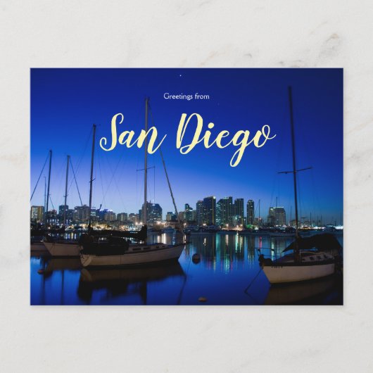 Grüße aus San Diego Postcard Bay Kalifornien Postkarte (Vorderseite)
