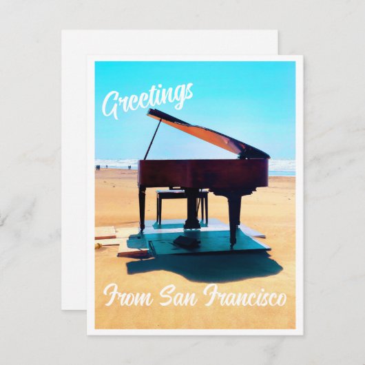 Grüße aus San Francisco Dankeskarte (Vorne/Hinten)