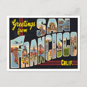 Grüße aus San Francisco, Kalifornien Postkarte