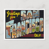 Grüße aus San Francisco, Kalifornien Postkarte (Vorderseite)