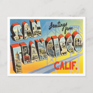 Grüße aus San Francisco, Kalifornien Reise Postkarte