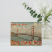 Grüße aus San Francisco Postkarte (Stehend Vorderseite)