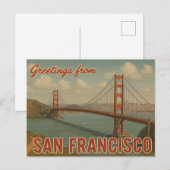Grüße aus San Francisco Postkarte (Vorne/Hinten)